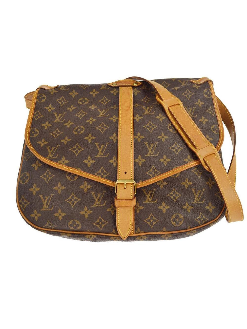 Louis Vuitton Saumur Handbag Canvas 35 #374995L93B